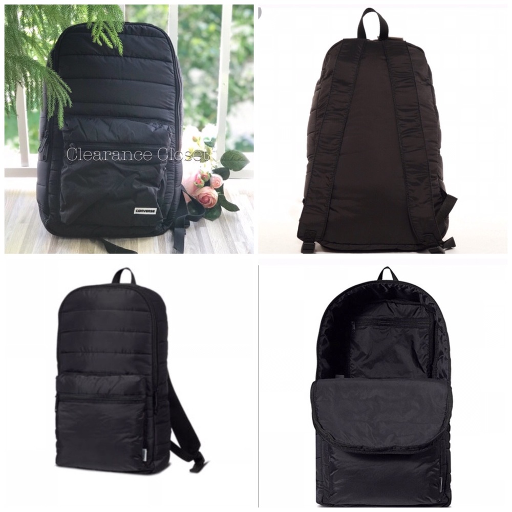 NWT Converse Packable Backpack Black Unisex - Picture 6 of 7